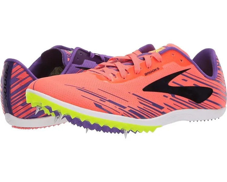 Кроссовки Brooks Mach 18, цвет Fiery Coral/Electric Purple/Black