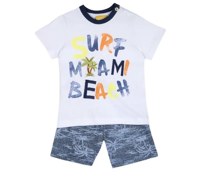 Chicco Комплект для мальчиков шорты и футболка Surf miami beach 09076416