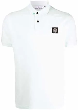 Stone Island рубашка поло с нашивкой-логотипом
