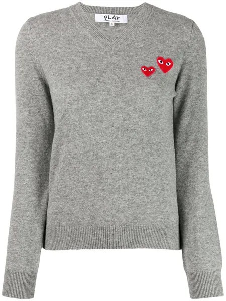 Comme Des Garçons Play свитер с V-образным вырезом и длинными рукавами