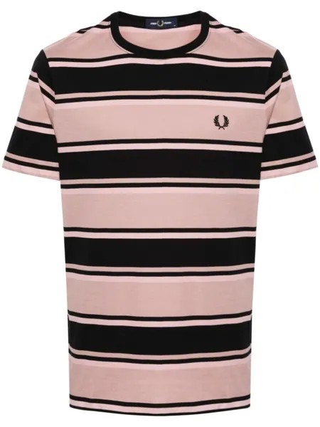 Fred Perry футболка в полоску, розовый