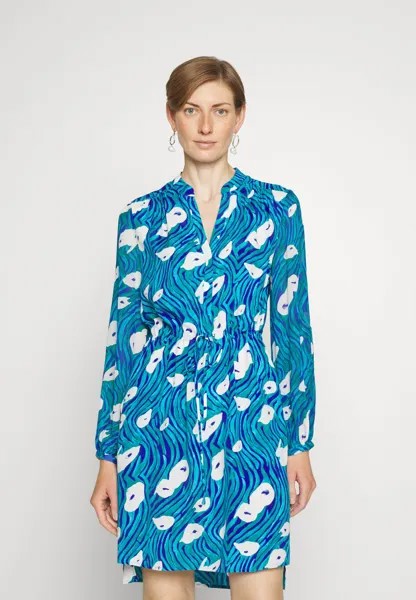 Летнее платье Sonoya Dress Diane von Furstenberg, цвет ocean tide /quetzal green