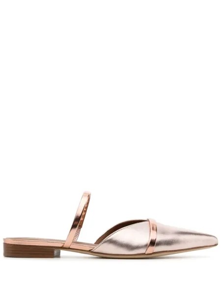 Мюли Frankie 20 с эффектом металлик Malone Souliers, розовый