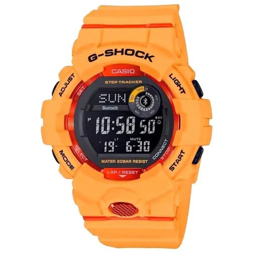 Японские спортивные наручные часы Casio G-SHOCK GBD-800-4E Bluetooth
