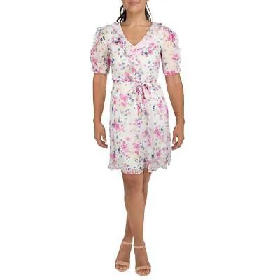 Женский белый сарафан для теплой погоды DKNY из полиэстера с оборками 12 BHFO 0955