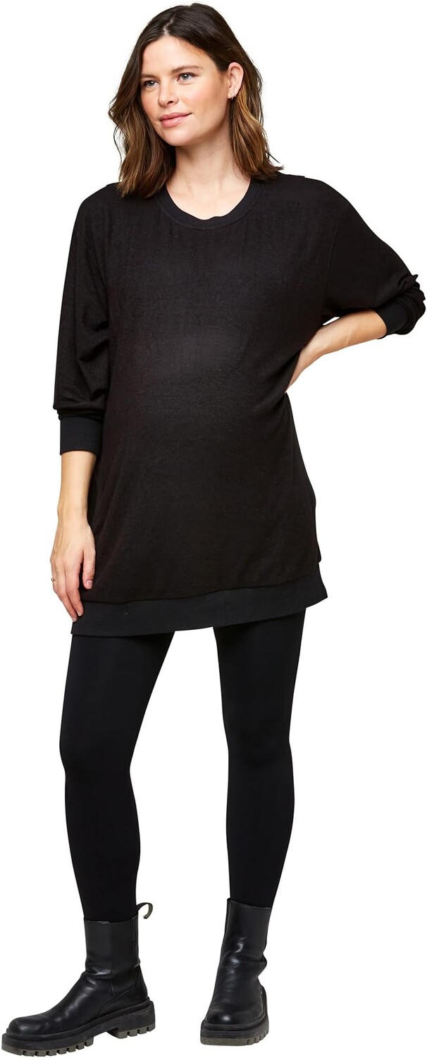 Толстовка NOM Maternity Jo Nursing Sweatshirt, цвет Black Hacci