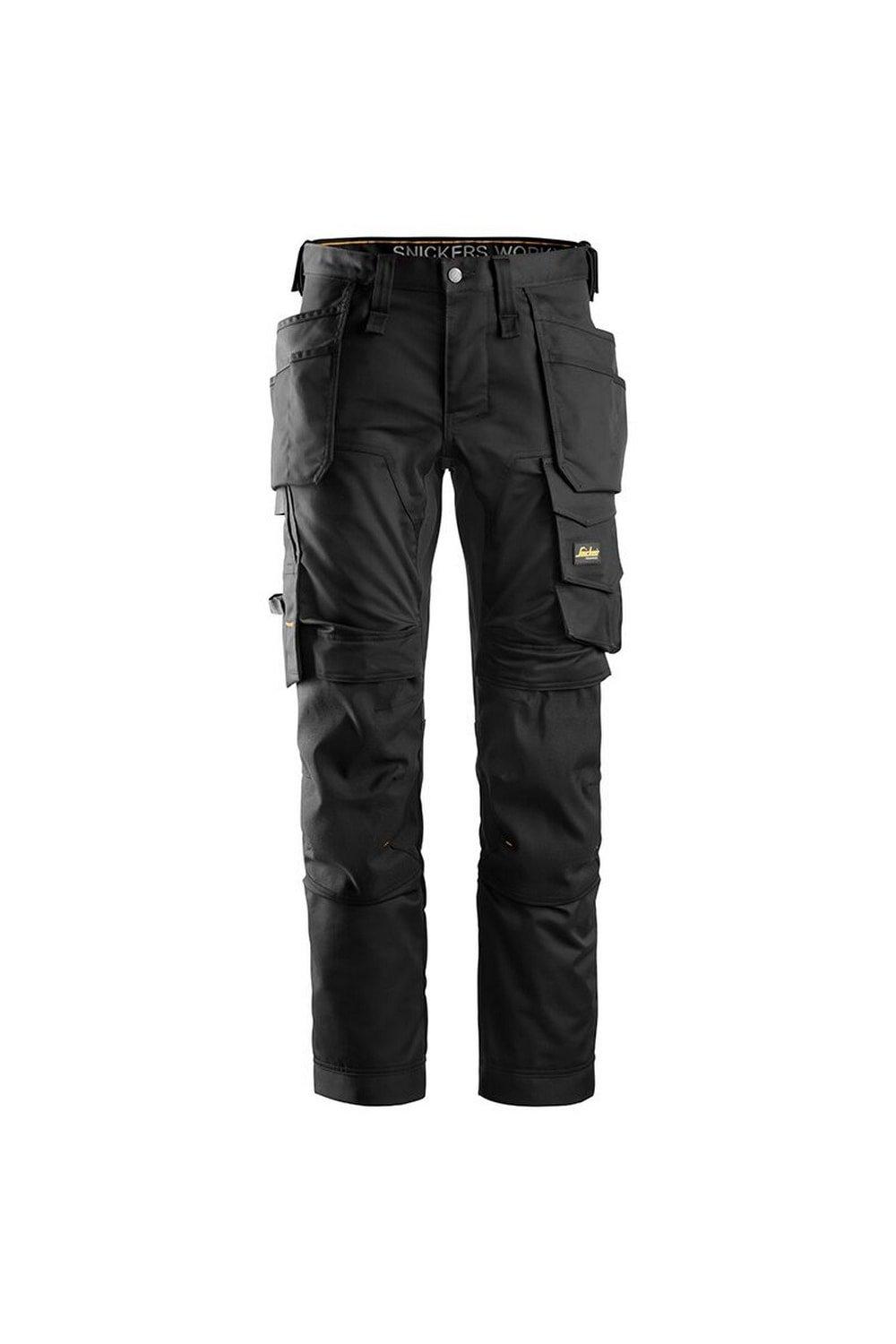 Универсальные эластичные брюки с карманами и рабочей кобурой Snickers, черный