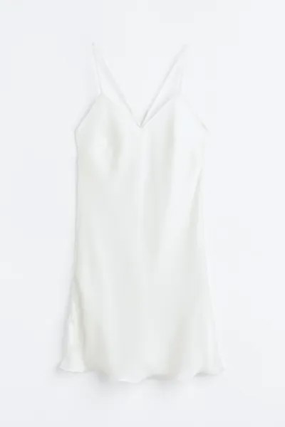 Ночная сорочка женская H&M 1059303010 белая L (доставка из-за рубежа)