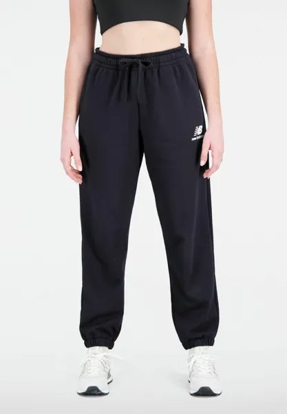 Спортивные штаны ESSENTIALS STACKED LOGO FRENCH New Balance, цвет black