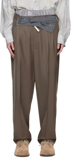 Коричневые брюки Signature Superpants Magliano