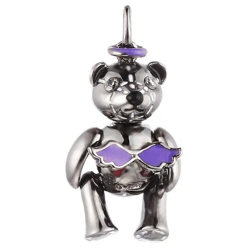 Подвеска из серебра с кубическим цирконием PWP-0083_002_BLK JV