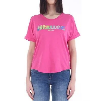 Женская футболка BLAUER BLDH02243 BLAUER USA Розовый Пурпурный E2022