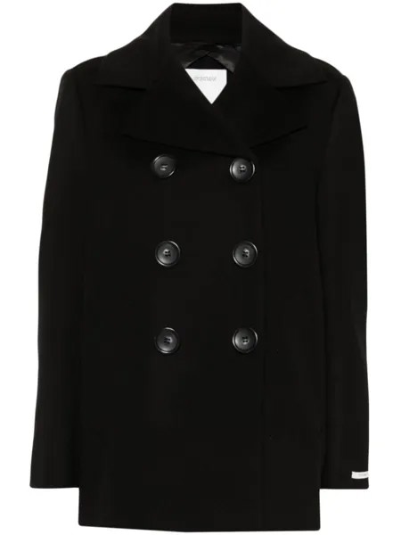 Sportmax шерстяной бушлат Livorno, черный
