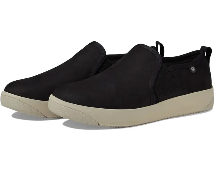 Кроссовки Bogs Kicker Slip-On Elastic Leather, черный мульти