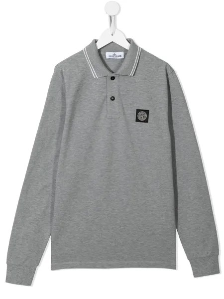 Stone Island Junior рубашка поло с длинными рукавами