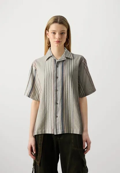 Рубашка Stripe Revere Unisex BDG Urban Outfitters, песочный