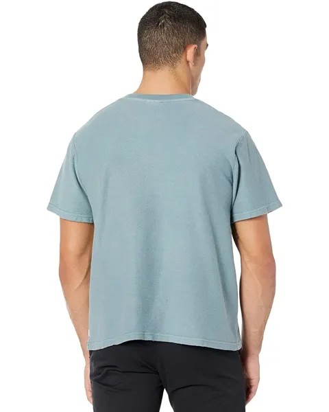 Футболка Rhythm Textured Short Sleeve T-Shirt, цвет Stone Blue