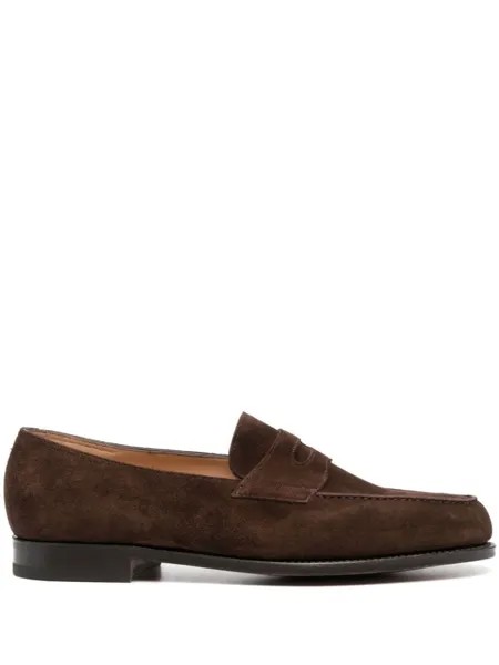 John Lobb туфли монки, коричневый