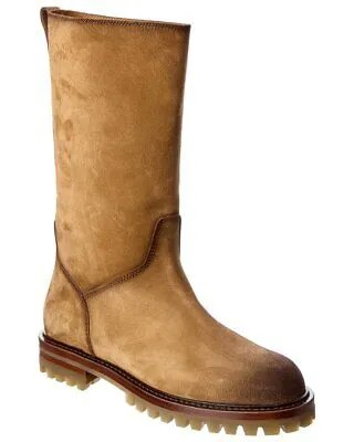 Antonio Maurizi Высокие замшевые ботинки женские коричневые 38,5