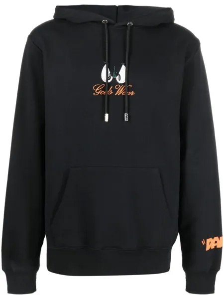 Gcds худи с кулиской и принтом Daffy Duck, черный