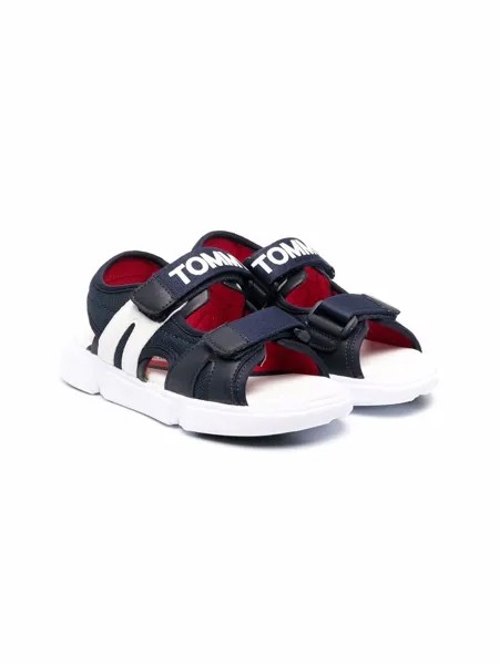 Tommy Hilfiger Junior сандалии на липучках с логотипом