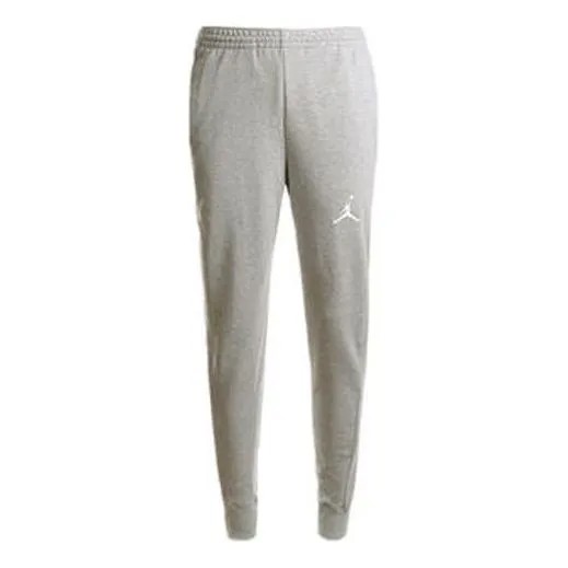 Спортивные штаны Men's Air Jordan Flight Fleece Embroidered Logo Fleece Lined Bundle Feet Sports Pants/Trousers/Joggers Gray, серый