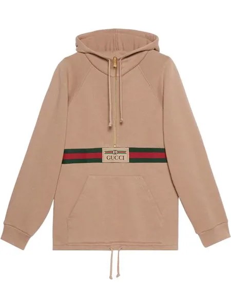 Gucci худи с отделкой Web