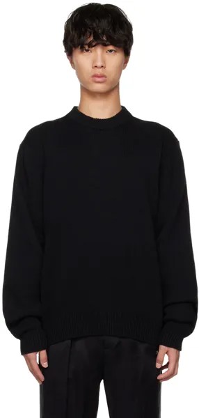 Черный свитер с круглым вырезом Han Kjobenhavn
