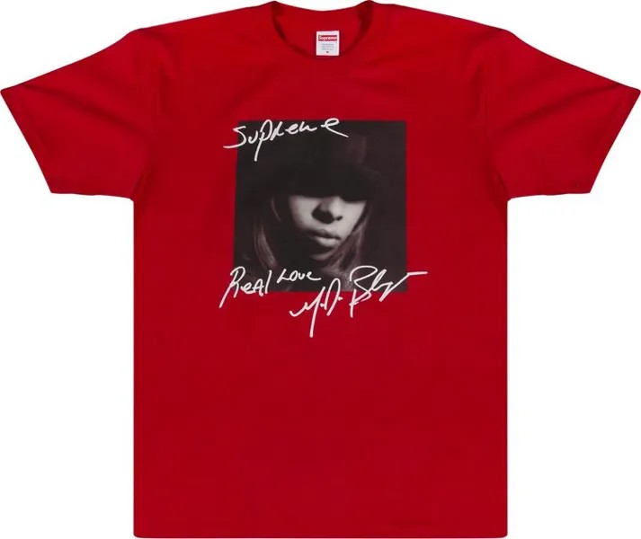 Футболка Supreme Mary J. Blige T-Shirt 'Red', красный