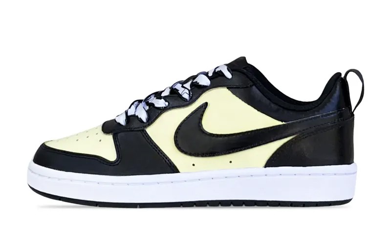 Кроссовки Nike Court Borough Skateboarding Shoes Women's Low-top Black/yellow, желтый