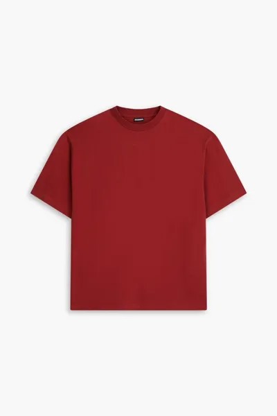 Футболка из хлопкового джерси с принтом Jacquemus, мерло