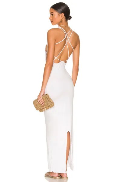 Платье макси Indah Tamri Maxi String Back Dress, белый