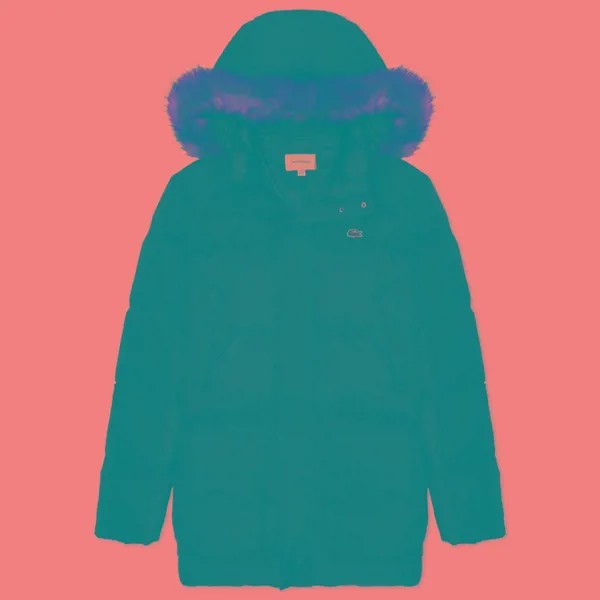 Мужская куртка парка Lacoste Detachable Hooded Waterproof Coat чёрный, Размер 54
