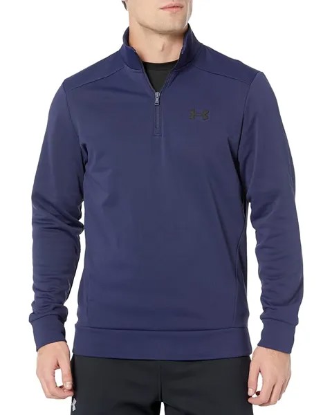 Толстовка Under Armour Armour Fleece 1/4 Zip, цвет Midnight Navy/Black