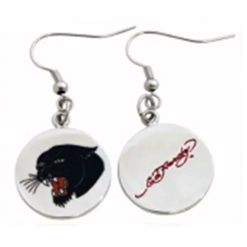 Серьги Ed Hardy, черный, белый