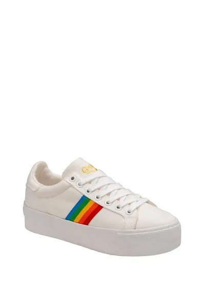 Кроссовки 'Orchid Platform Rainbow' Lace-Up Trainers Gola, белый