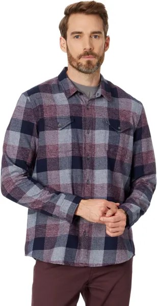Рубашка John Varvatos Long Sleeve Dale Yarn Dye Sport Shirt W656Z4, цвет Ink Blue