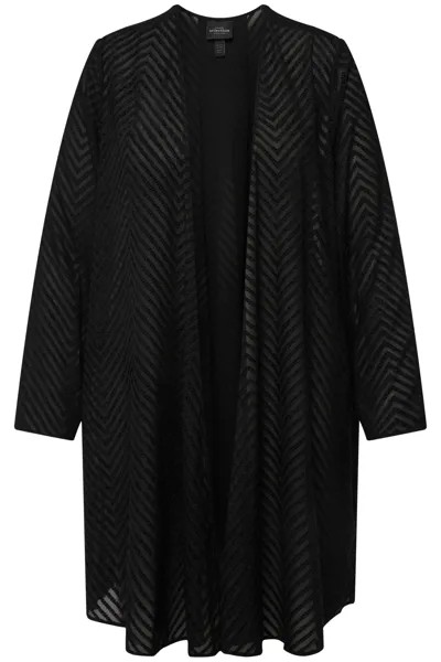 Кардиган Ulla Popken Blusenjacke, черный