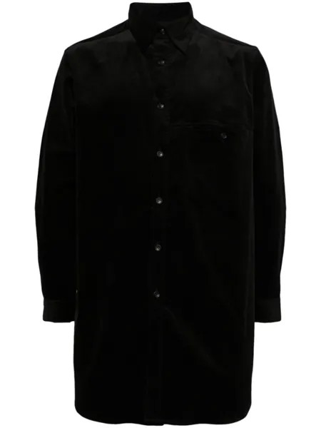 Yohji Yamamoto рубашка с длинными рукавами, черный