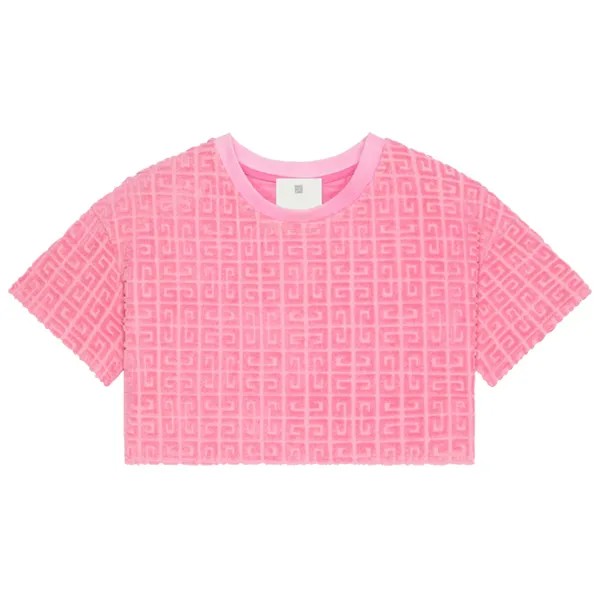 Укороченная футболка Givenchy Старый розовый