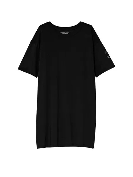 Ночная рубашка Victoria's Secret Cotton, чёрный