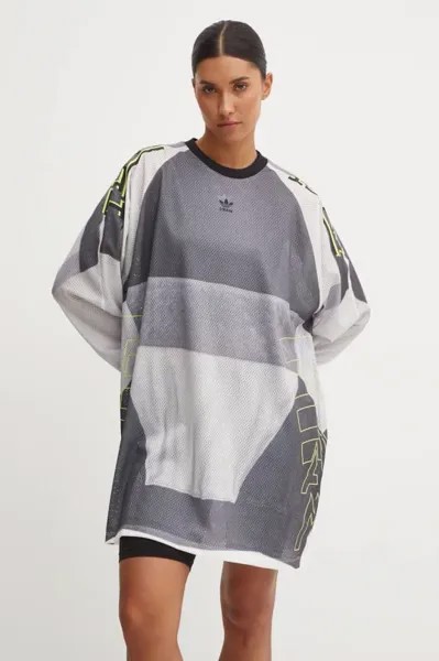 Лонгслив adidas Originals, серый
