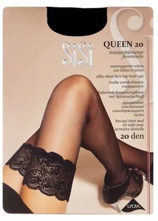 Чулки Sisi Queen 20 den, размер 2-S, nero (черный)