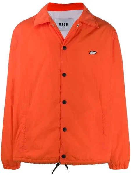 MSGM куртка с нашивкой