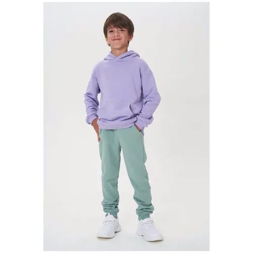 Спортивные брюки из мягкого футера En.ss21.KID.02 Хаки 122-128