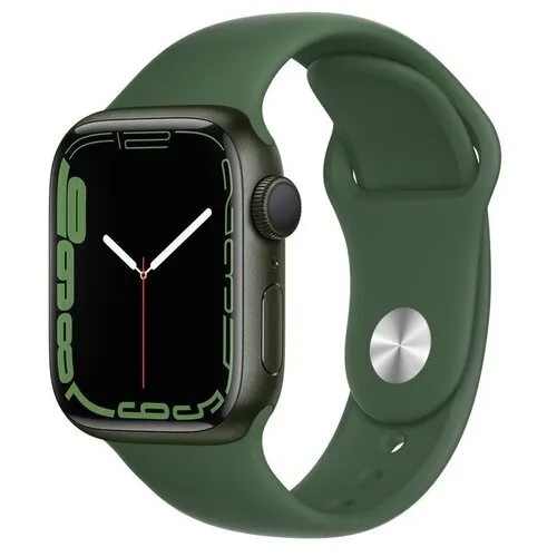 Смартфон Apple Watch Series 7 41mm Aluminium with Sport Band RU, зеленый клевер
