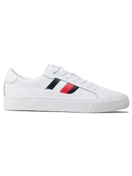 Tommy HILFIGER Кожаные кроссовки, белый