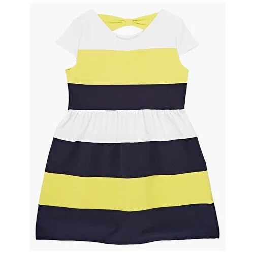Платье Mini Maxi, размер 128, черный, желтый