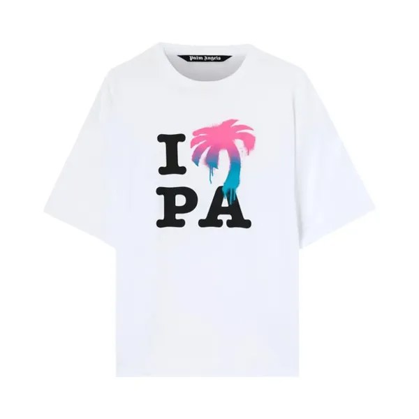Футболка Palm Angels I Love PA Classic T-Shirt 'White', белый