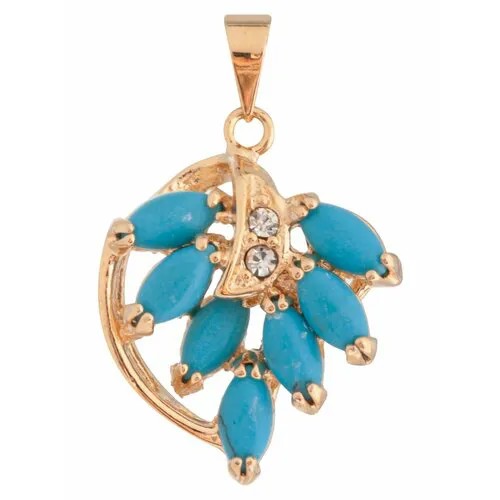 Подвеска Lotus Jewelry, бирюза, синий
